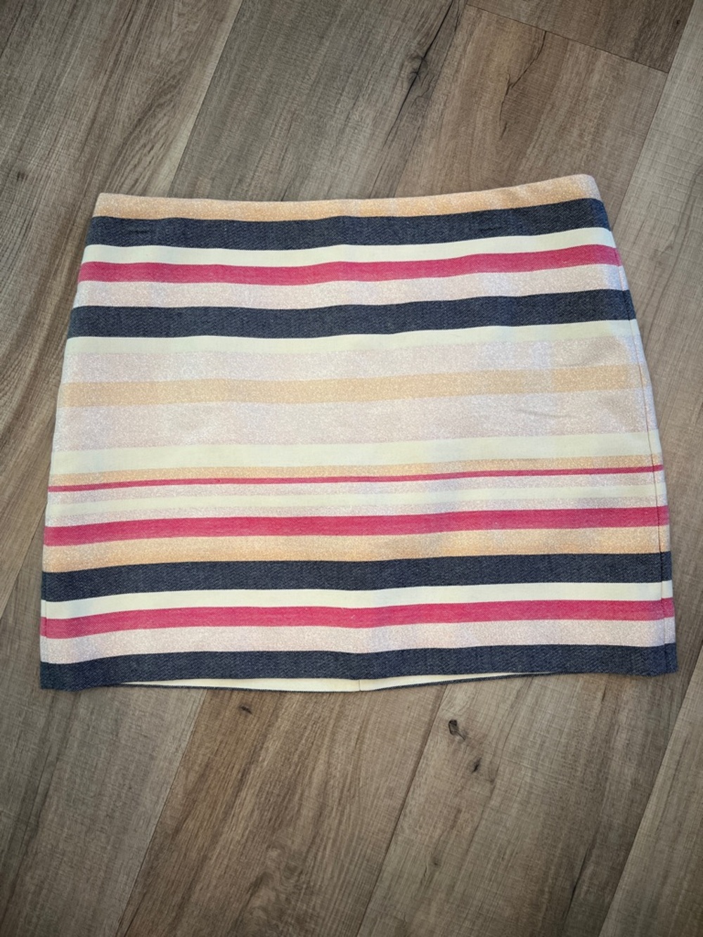 J.Crew Short Metallic Striped Skirt Size 6